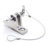 Marine Deck Mount Angled Removable Pin Stainless Steel