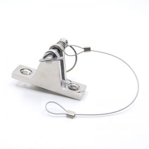 Marine Deck Mount Flat Removable Pin Stainless Steel - Daleys